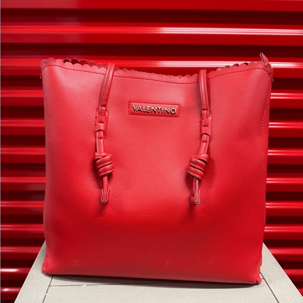 Mario Valentino Large Red Tote